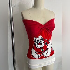 Fresno State Bulldogs Football Reconstructed Game Shirt Handmade in USA